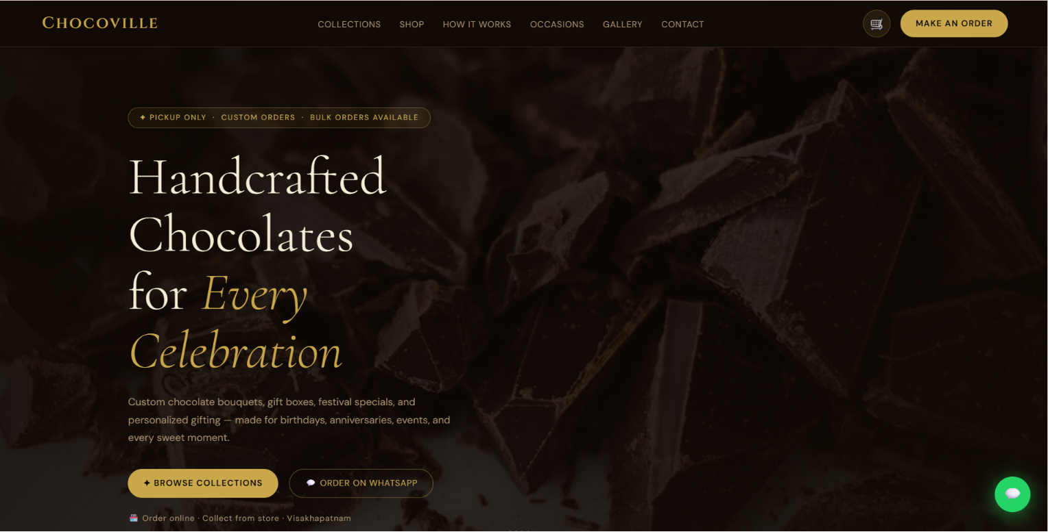 Chocolate Production Website
